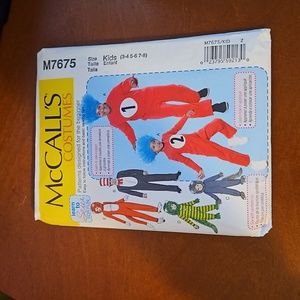 McCall's Costumes Pattern M7675 - Size Kids (3-4 5-6 7-8)
